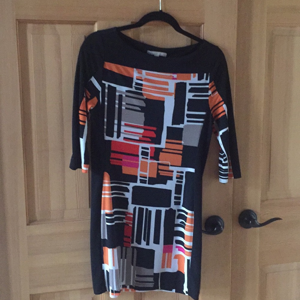 Color block mini dress